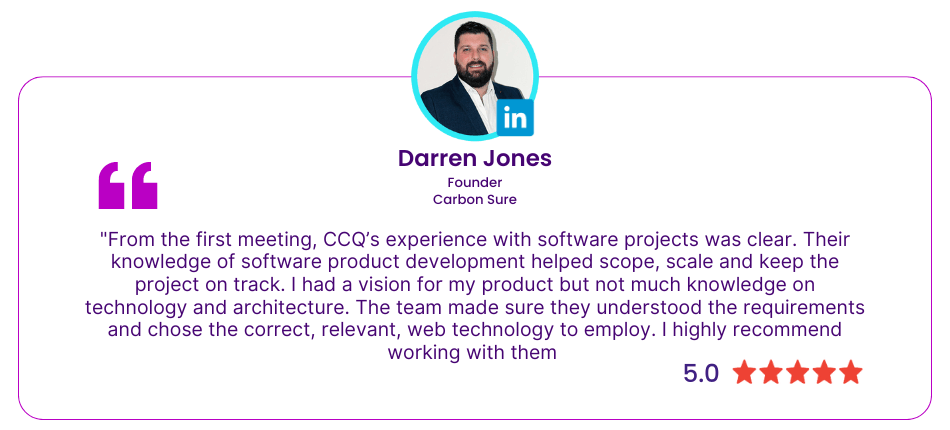 CCQ Tech Client Testimonial - Darren Jones