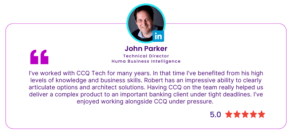 CCQ Tech Client Testimonial - John Parker