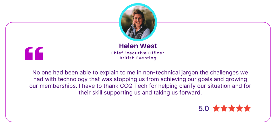 CCQ Tech Client Testimonial - Helen West