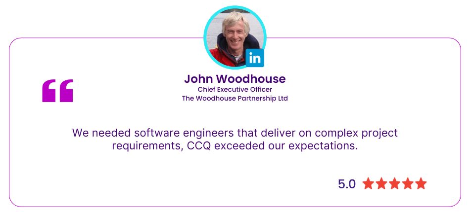 CCQ Tech Client Testimonial - John Woodhouse